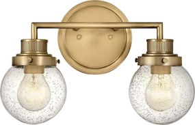 Quintiesse QN-POPPY2-HB-BATH - Стенно осветително тяло за баня POPPY, 2xE27/60W/230V, IP44, златисто