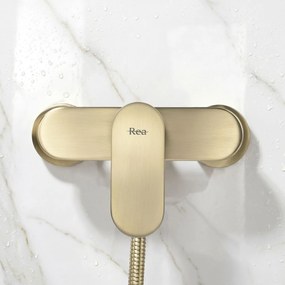 Смесител за душ Rea DROP Brush Gold