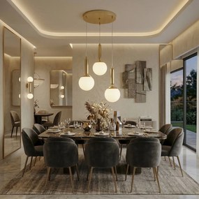 ВИСЯЩА ТАВАННА ЛАМПА G179-3CP GOLD