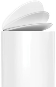 Бяло метално кошче за боклук с педал 6 l – simplehuman