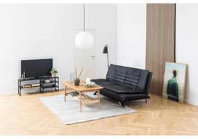 Черна телевизионна масичка от ясен 120x46 cm Seaford - Actona