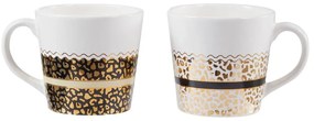 Керамични чаши в бяло-златист цвят в комплект от 2 бр., 300 ml London - Premier Housewares