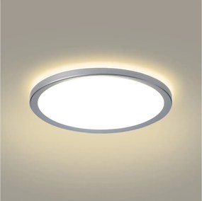 Brilagi - LED таванен плафон за баня ULTRA SLIM LED/24W/230V Ø 42 cm сребристо IP54