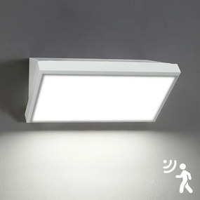 Brilagi-LED Външен стенен осветител с вграден сензор TRIANGLE LED/20W/230V бял IP65