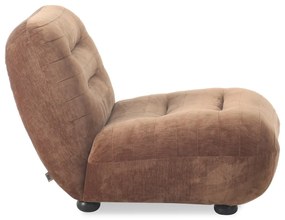 Кафяво кадифено кресло Wyatt – Dutchbone