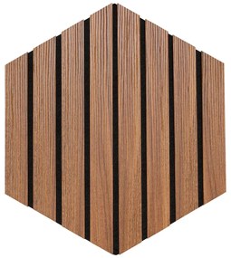 Комплект декоративен панел atmosphera Colva, MDF, 30x26 cm, 3 бр - Тъмно дърво