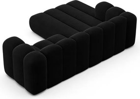 Антрацитен ъглов диван (ляв ъгъл) Lupine – Micadoni Home