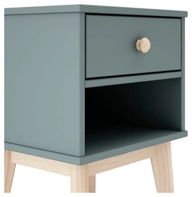 Детско нощно шкафче сиво-зелено Esteban – Marckeric