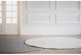 Кръгъл килим от сива вълна ø 250 cm Auckland - Rowico