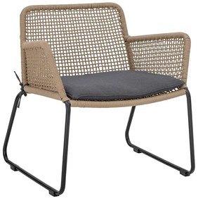 Градински фотьойл в сиво и бежово Mundo – Bloomingville