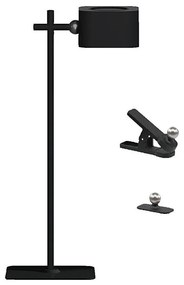 LED регулируема магнитна настолна лампа 4в1 LED/3W/5V 3000-6000K 1800 mAh черна