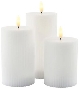Бели светлинни декорации в комплект от 3 Smilla - Sirius