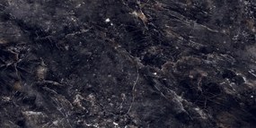 Mexen Rokocha Black глазирани рект. G1, подово-стенна плочка 120 x 60 см, висок блясък - TL205-120-060-01