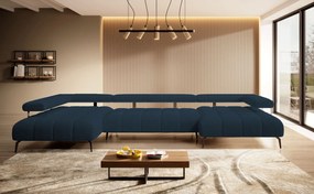 Ъглов диван Магнито Плюс-тъмен сив-десен