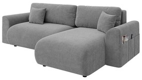Сив разтегателен ъглов диван (променлив) Lorine – Ropez