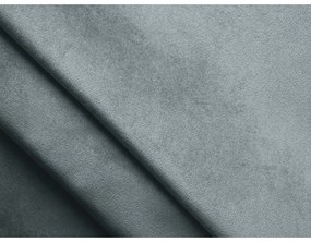 Светлосиньо кадифено двойно легло 140x200 cm тапицирано с място за съхранение и включена подматрачна рамка Hiko – Makamii