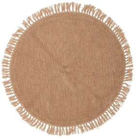 Вълнен кръгъл килим в естествен цвят ø 110 cm Lenea - Bloomingville