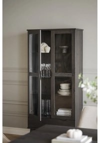 Кафява витрина от декор от дъб 82x185 cm Filippa – Rowico