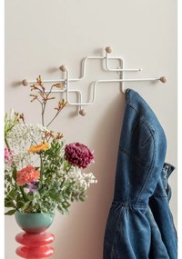 Бяла метална стенна закачалка 60,5 cm Metro – PT LIVING