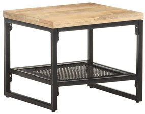 320241 vidaXL Странична маса, 40x40x35 см, мангово дърво масив