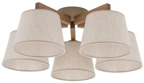 Brilagi - Таванен полилей LATTE SABIA 5xE27/15W/230V бор/кремав