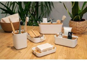 Бял органайзер за баня Ecologic, 8,4 x 7,8 cm - Compactor