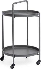 Стоманена маса за сервиране на колелца ø 44,5 cm Austin – Yes Everyday