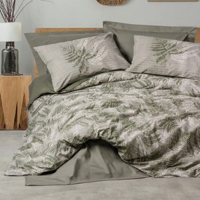 Комплект калъфки за завивки Frond 4 бр Двойни 200x220 хаки цвят