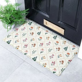Изтривалка от PVC 40x70 cm Vintage Floral Stamp – Artsy Doormats