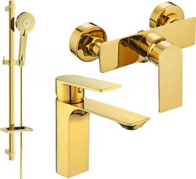 Mexen Alexa DQ40 комплект за душ, златен - 71204DQ40-50