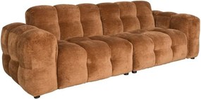 Кафяв кадифен модулен диван 264 cm Hackman – Dutchbone