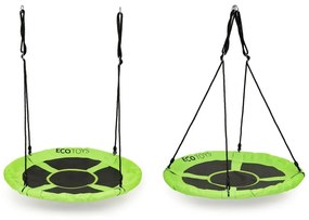 Градинска люлка "Щъркелово гнездо" 110 cm ECOTOYS зелена