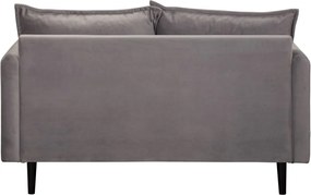Сив кадифен диван 138 cm Juli – Ropez