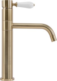 Смесител за мивка Rea Serra Brush  Gold low