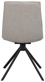 Бежови въртящи се трапезни столове в комплект от 2 броя Lowell - Rowico