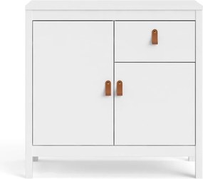 Бял нисък скрин 82x80 cm Madrid – Tvilum