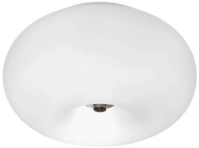 Бяло осветително тяло за таван със стъклен абажур OPTICA – EGLO