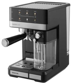Sencor - Еспресо кафемашина с портфилтър 1350W/230V черно/матов хром