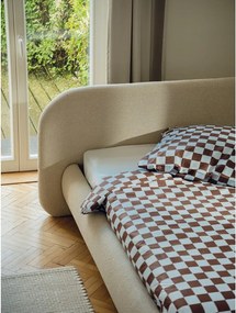 Светлосин еластичен памучен чаршаф 180x200 cm Oba – noo.ma