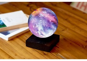 Черна светлинна декорация за контакт ø 12 cm Galaxy – Gingko