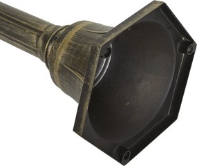 Класически външен фенер черен със злато 200 см IP44 - Daphne