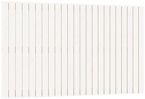824894 vidaXL Стенна табла за спалня, бяла, 147x3x90 см, борово дърво масив