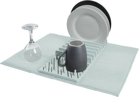 Светлосиня пластмасова тавичка за оттичане за съдовете 50x38 cm – Homéa