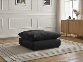 Черна шенилова табуретка Neil – Bobochic Paris