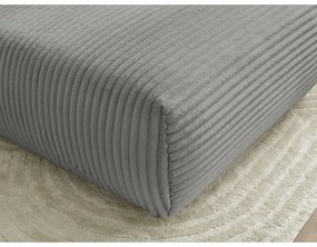 Тъмносива табуретка от рипсено кадифе Lucien – Bobochic Paris