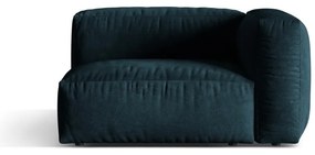 Тъмносин кадифен модул за диван (десен ъгъл) Martina – Micadoni