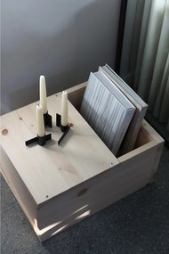 Нощно шкафче от масивен бор в естествен цвят Grab It – Karup Design