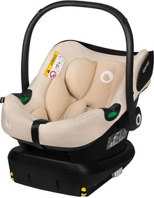 Lionelo - Автокресло с въртяща се база ASTRID SET i-Size 40-87 cm пясъчен беж