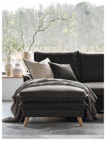 Тъмносив разтегателен ъглов диван (ляв ъгъл) Charming Charlie – Miuform