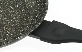 Тиган с капак KLAUSBERG KB 7041, 28Х5.2 см, Мраморно покритие, Индукция, Черен